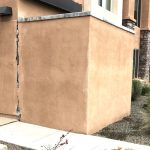 Wall cracked because of likely soil issues.